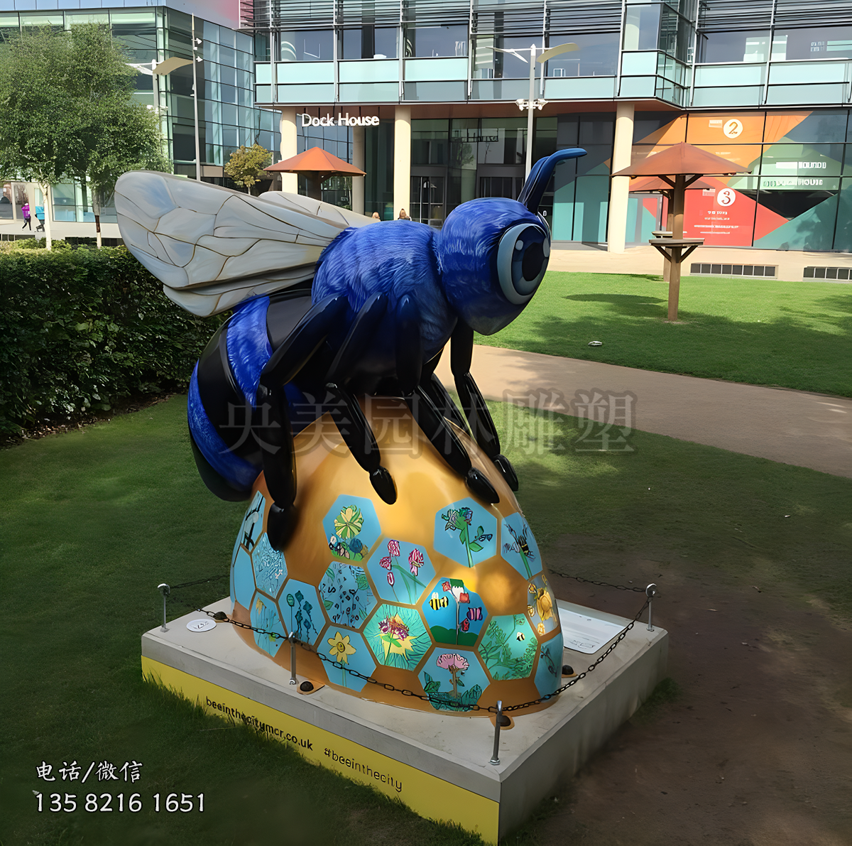 玻璃鋼蜜蜂景觀雕塑