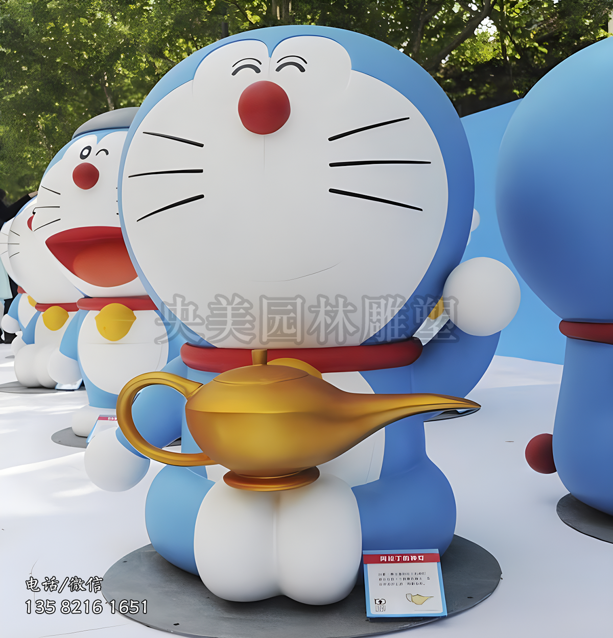 哆啦A夢(mèng)玻璃鋼機(jī)器貓雕塑