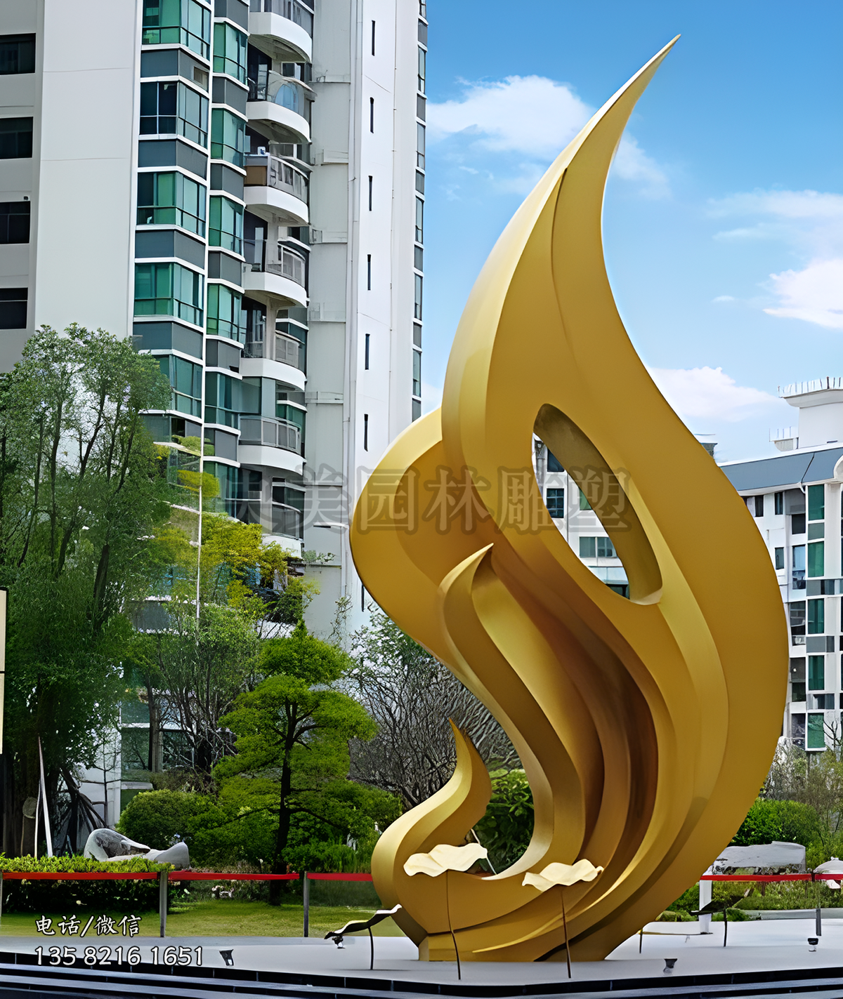 神獸鳳凰不銹鋼景觀雕塑