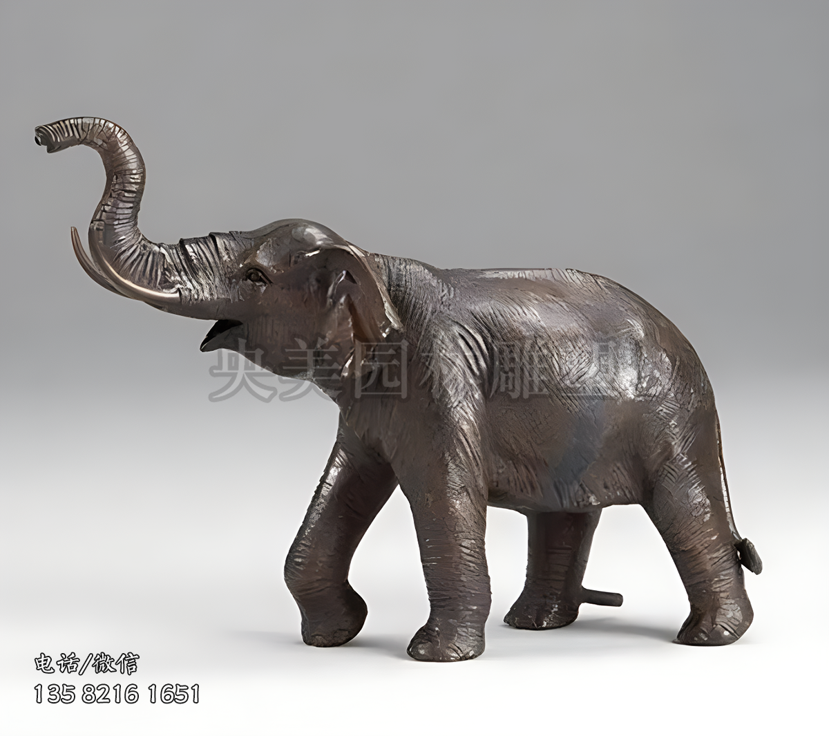 鑄銅仿真大象雕塑