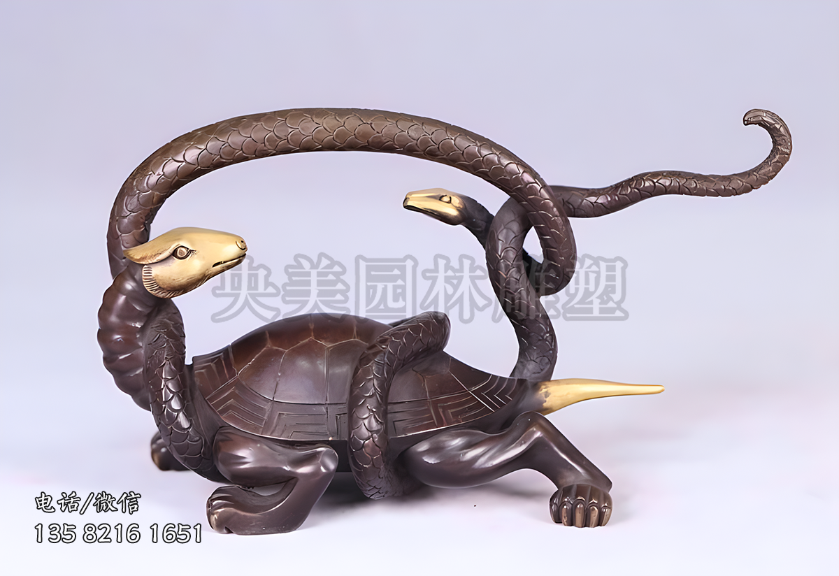 鑄銅玄武雕塑擺件