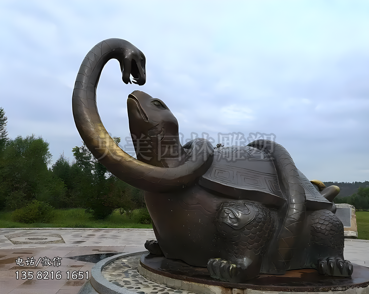 純銅鑄造景觀玄武雕塑