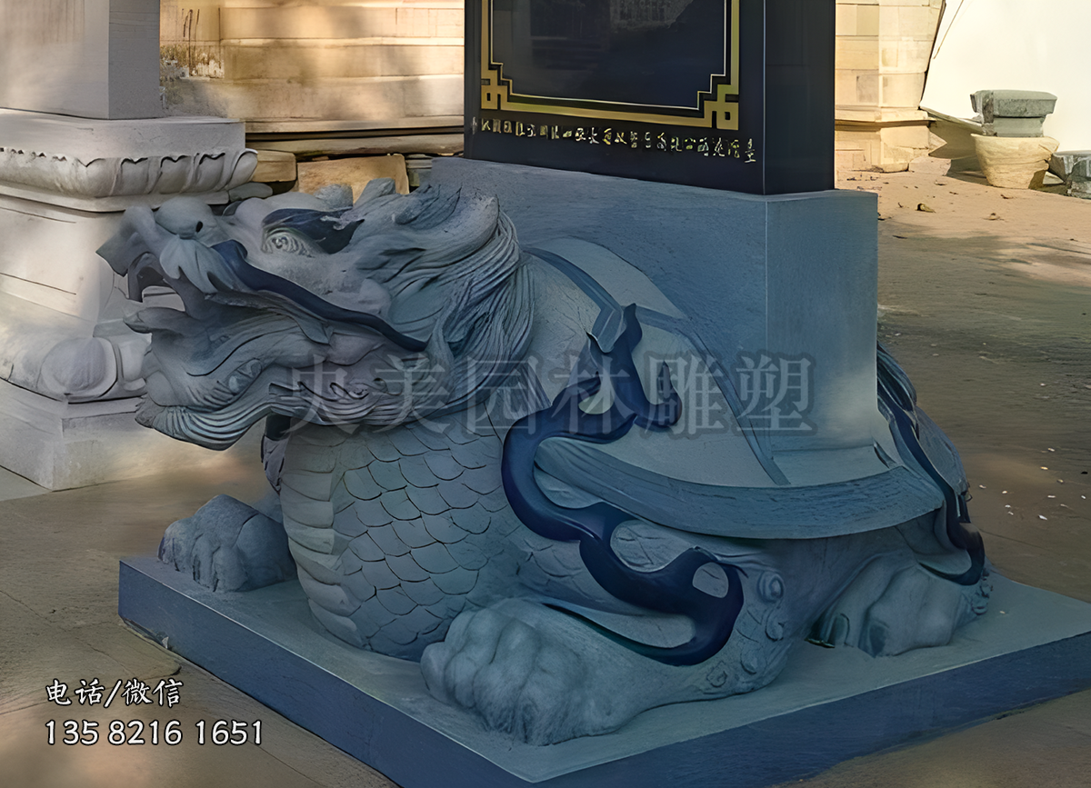 花崗巖龜馱碑石雕