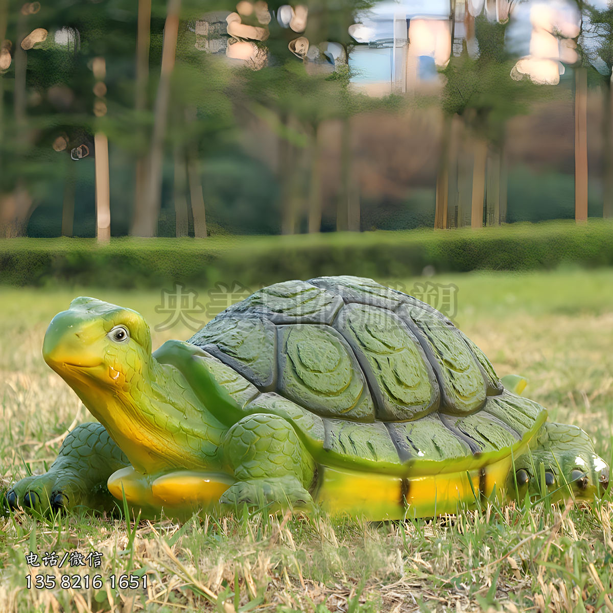 仿真烏龜玻璃鋼動物雕塑