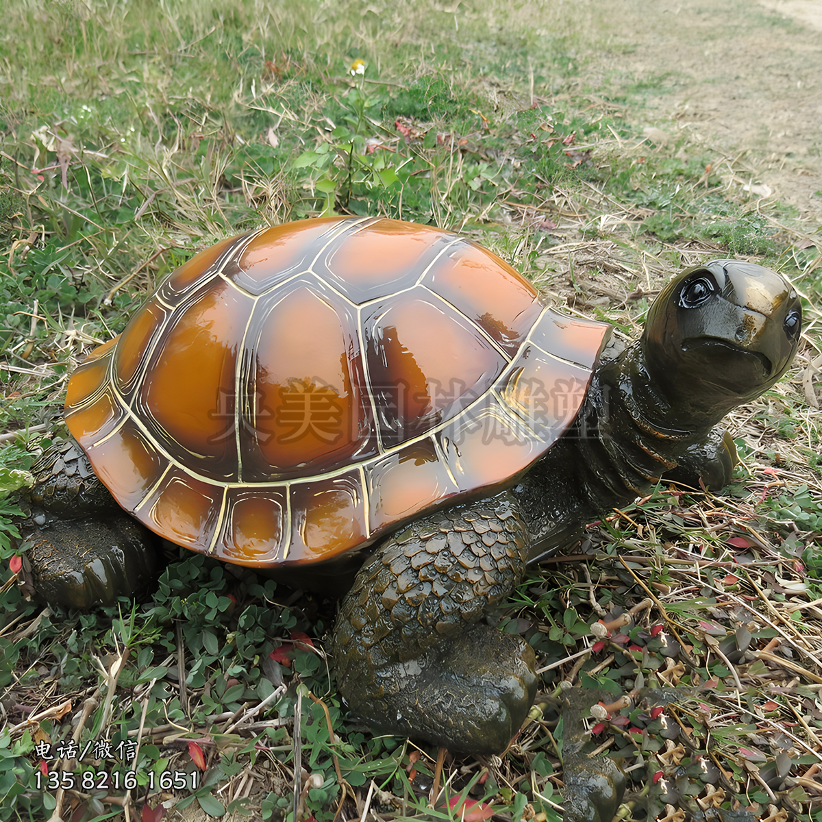 玻璃鋼烏龜仿真動物雕塑擺件