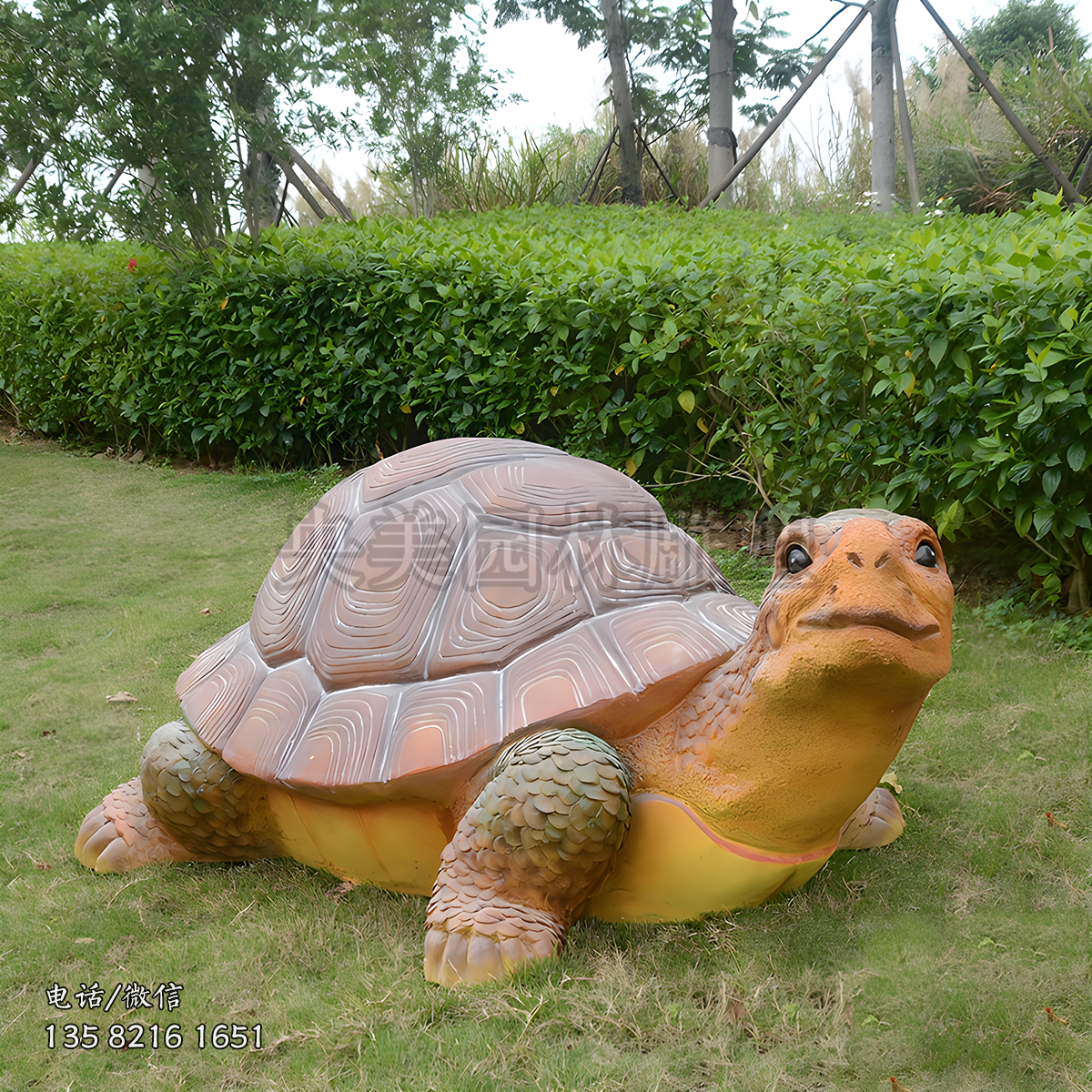 仿真烏龜玻璃鋼動物雕塑擺件