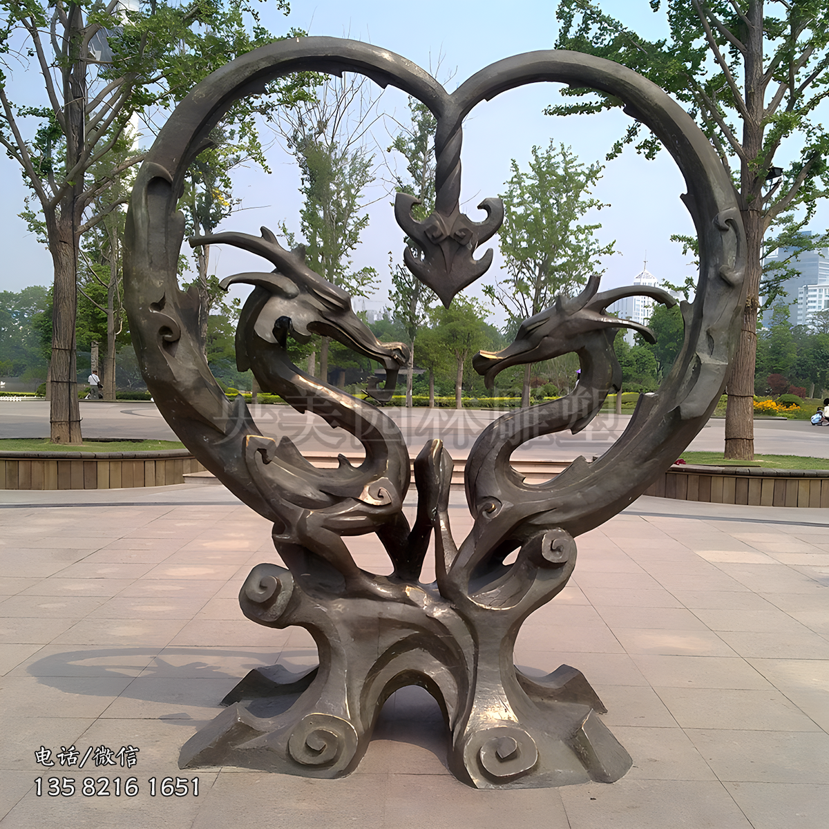 辰龍生肖動物景觀雕塑