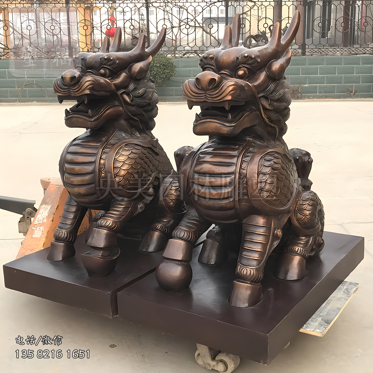 看門圣獸銅雕麒麟