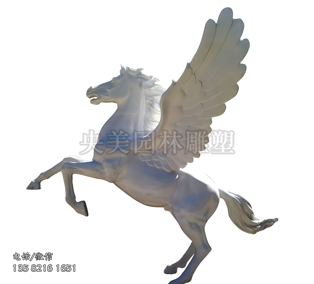 玻璃鋼飛馬雕塑造型