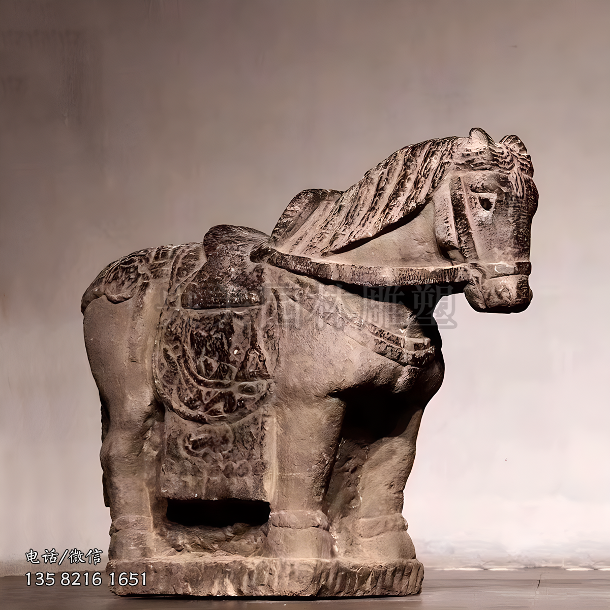 仿古石雕馬雕塑