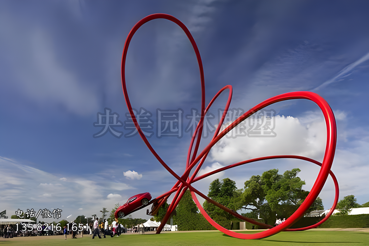 創(chuàng)意車(chē)道景觀雕塑