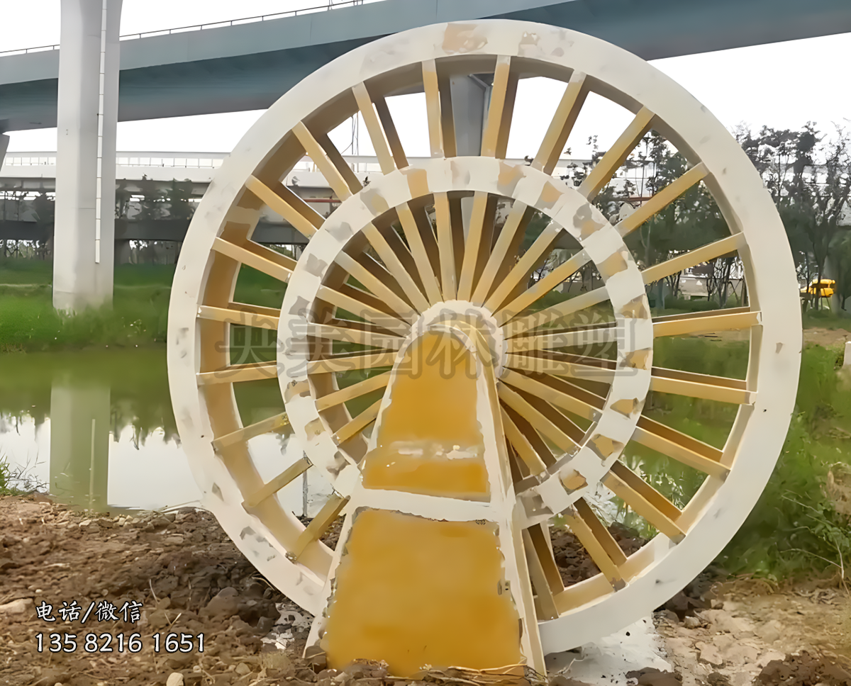 水車不銹鋼雕塑