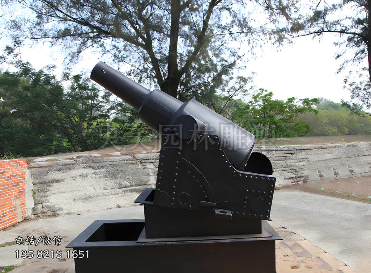 鑄鐵大炮雕塑擺件