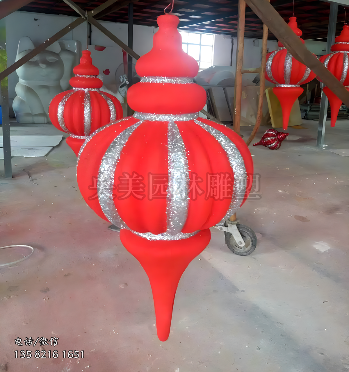 卡通燈籠造型雕塑