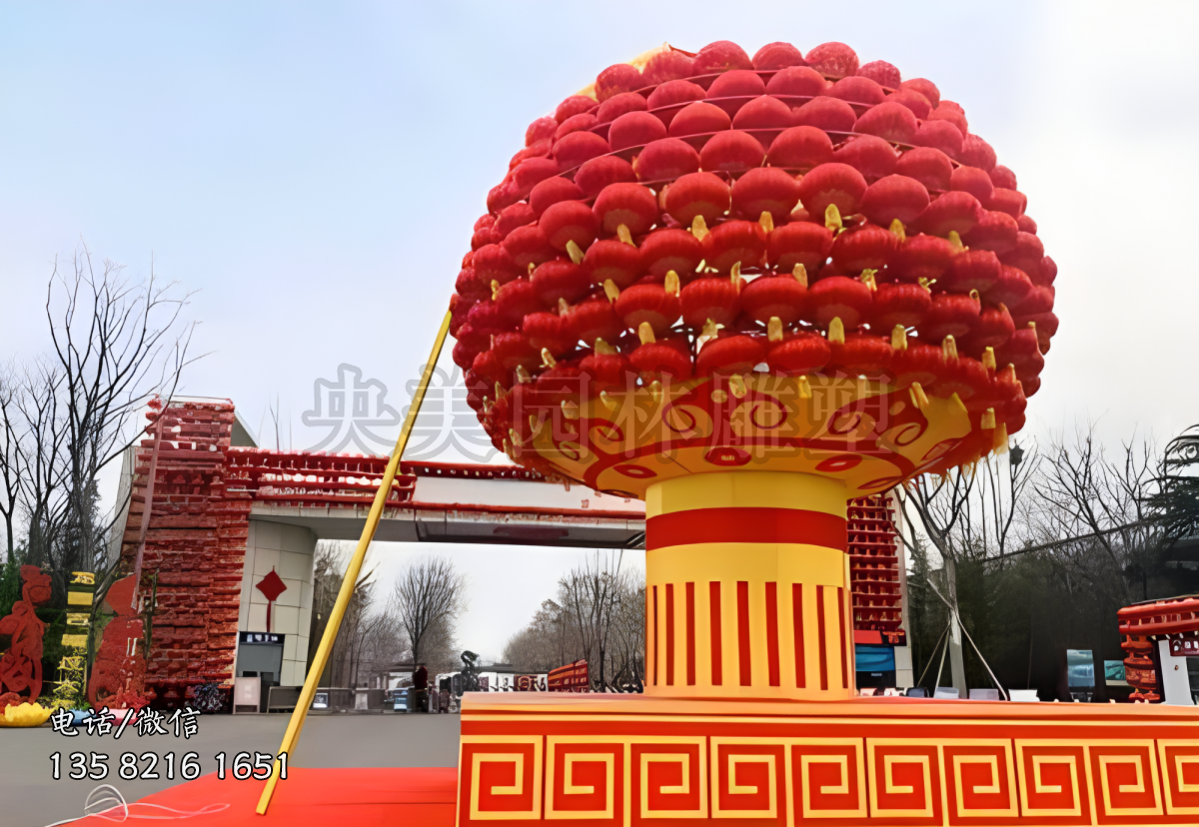 玻璃鋼仿真創(chuàng)意燈籠景觀雕塑