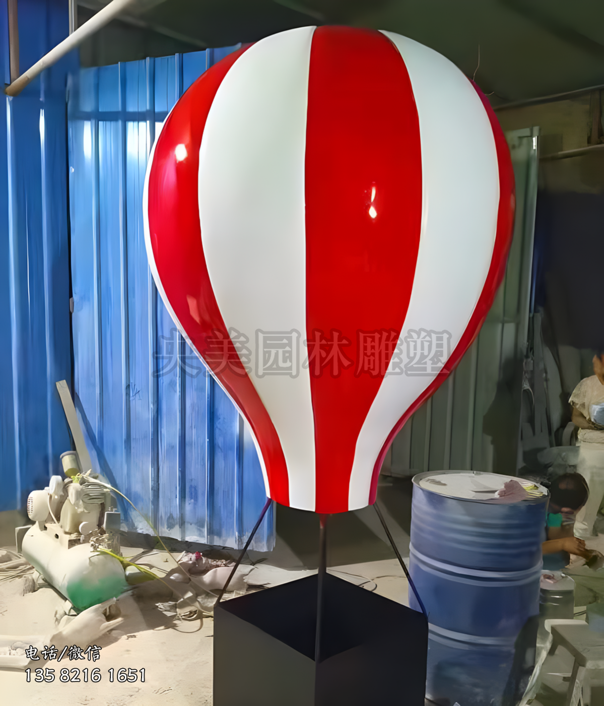 玻璃鋼熱氣球雕塑